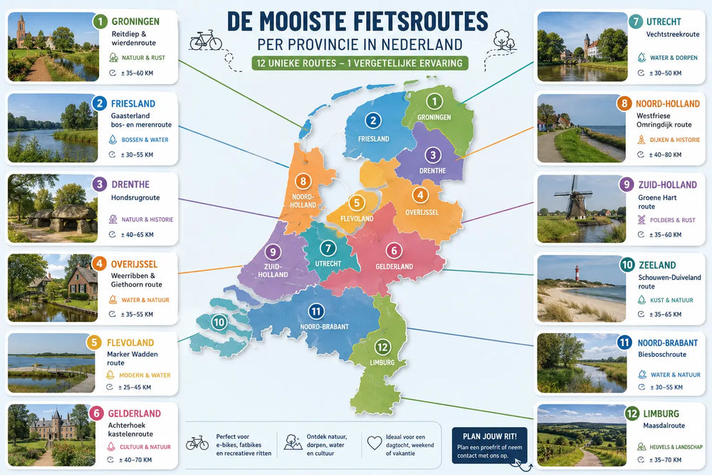De mooiste verborgen fietsroutes per provincie in Nederland AE-trading