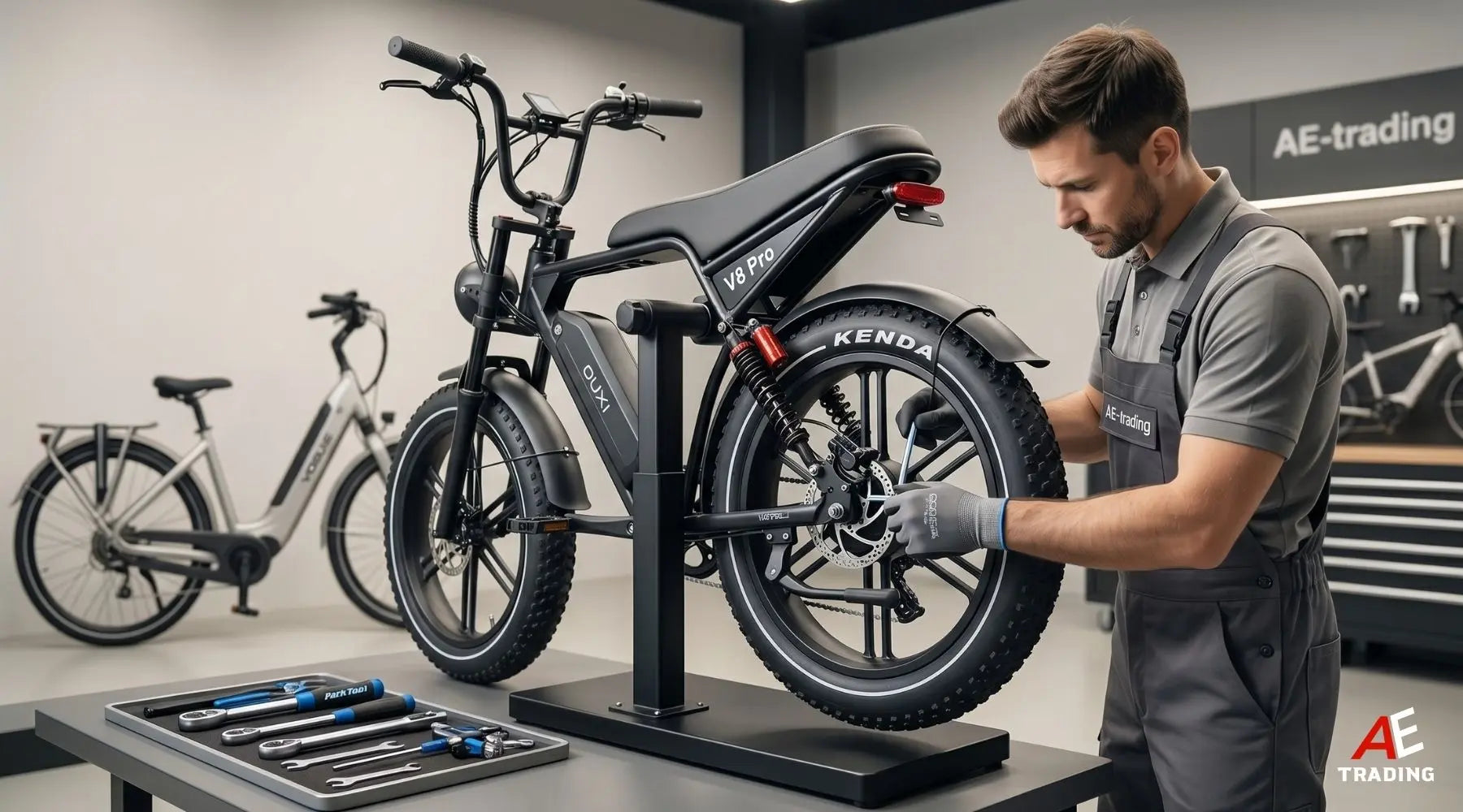 E-bike onderhoud bij AE-trading, hoe gaan wij te werk? AE-trading