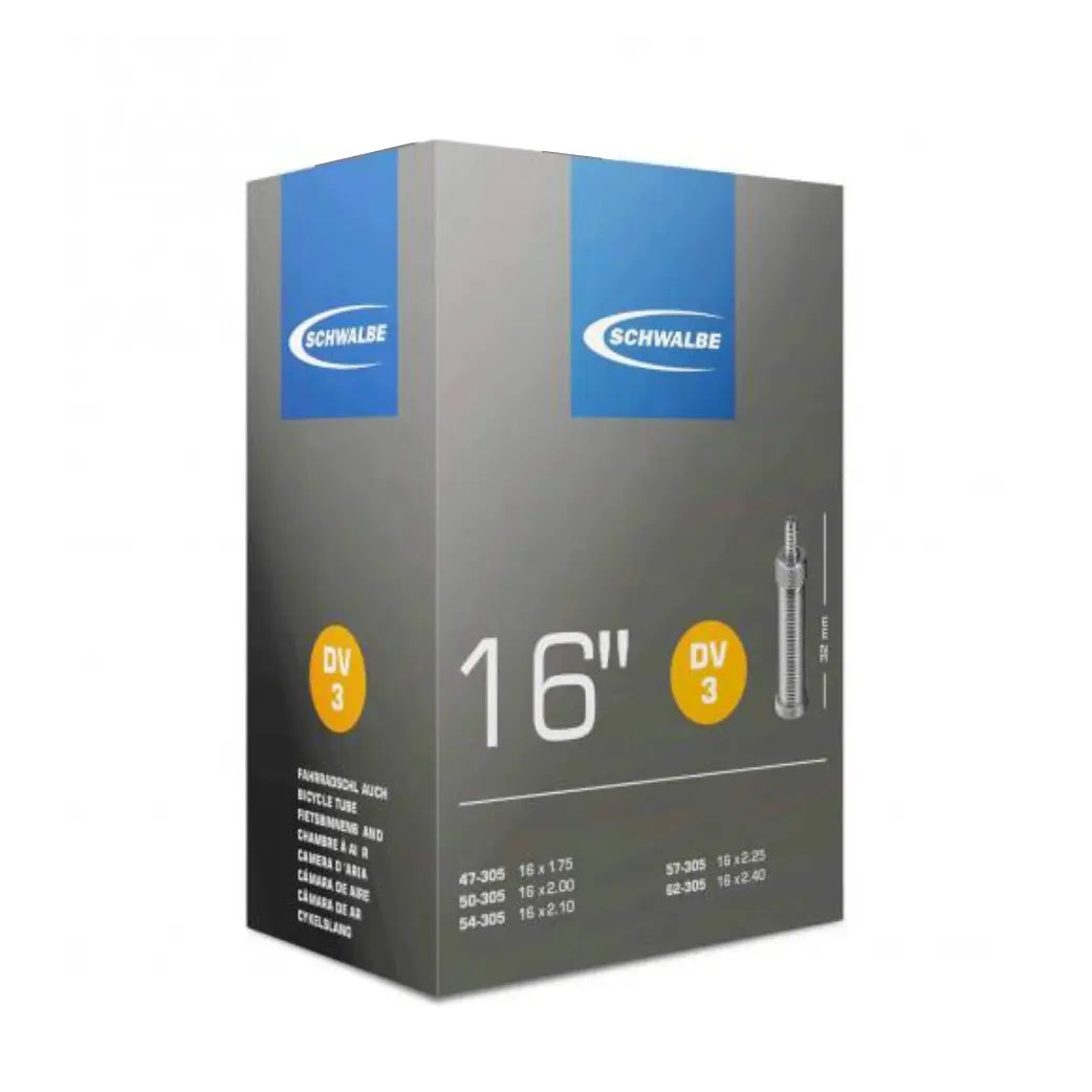 Schwalbe binnenband 16x1.75 ETRTO 47/62-305 Ventiel: Dunlop Blitz/Holland DV3 32mm - AE-trading