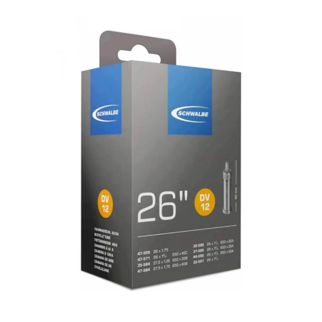 Schwalbe binnenband 26x1 3/8-1.75 ETRTO 32/47-559, Dunlop Blitz/Holland DV12 - AE-trading