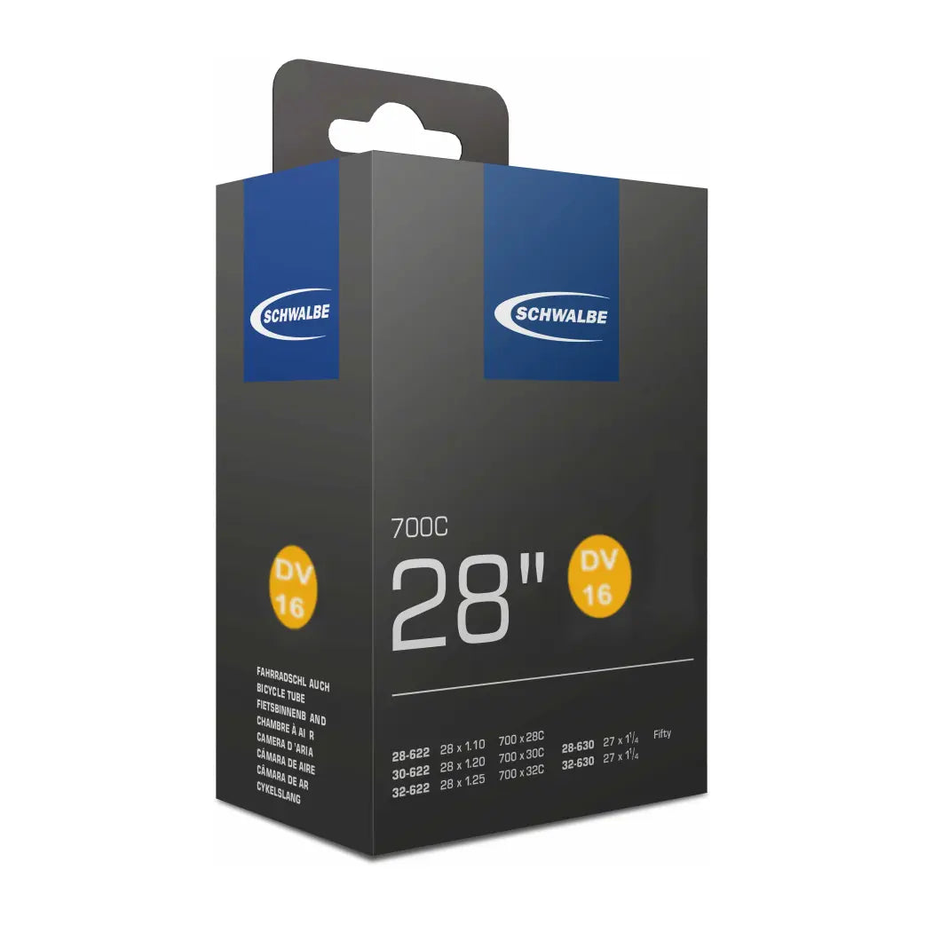 Schwalbe binnenband 28/27x1 1/4-1/8, 700x28-32C ETRTO 28/32-622/630 Ventiel: Dunlop Blitz/Holland DV16 40mm - AE-trading