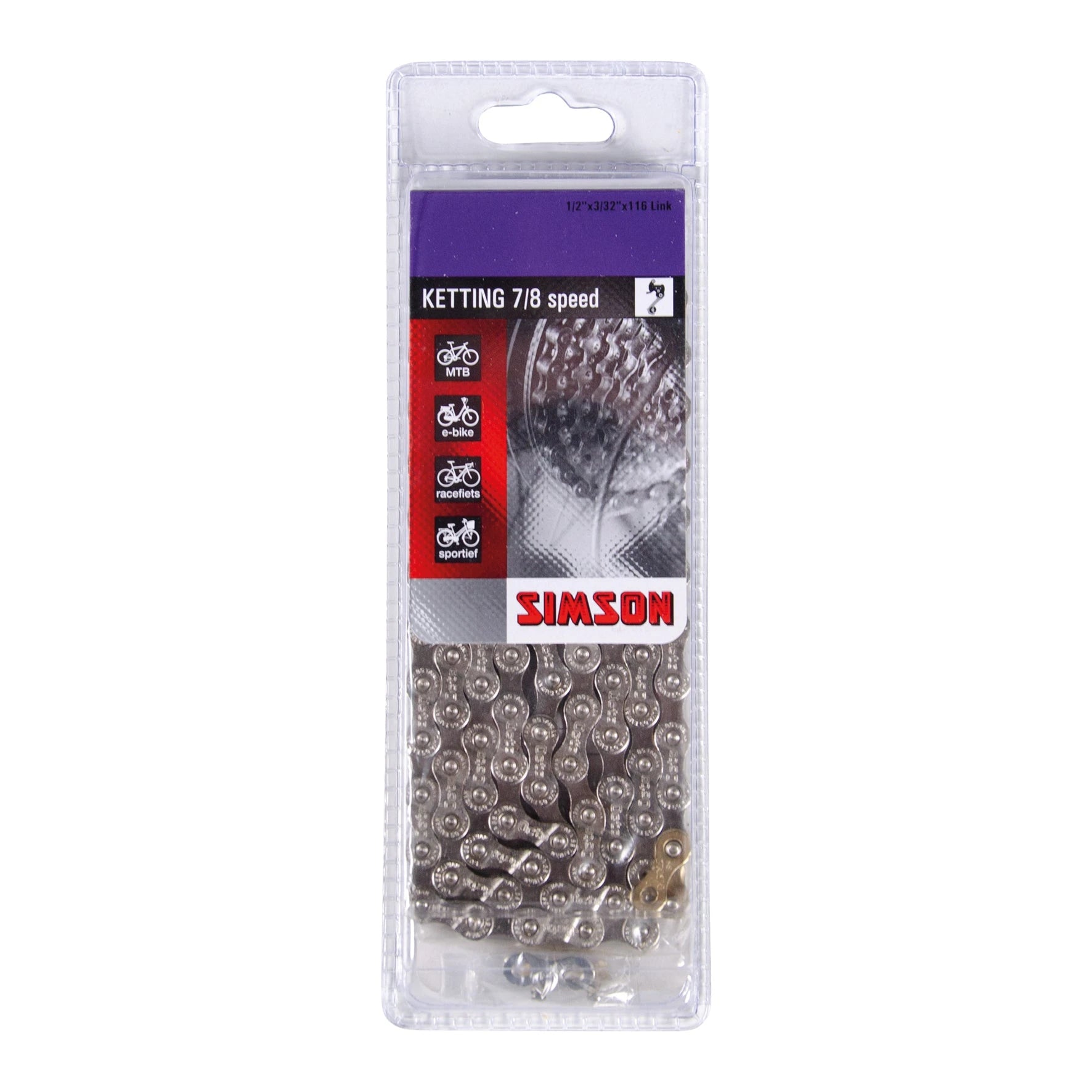 Simson Ketting Derailleur 7/8, IG/HG - AE-trading