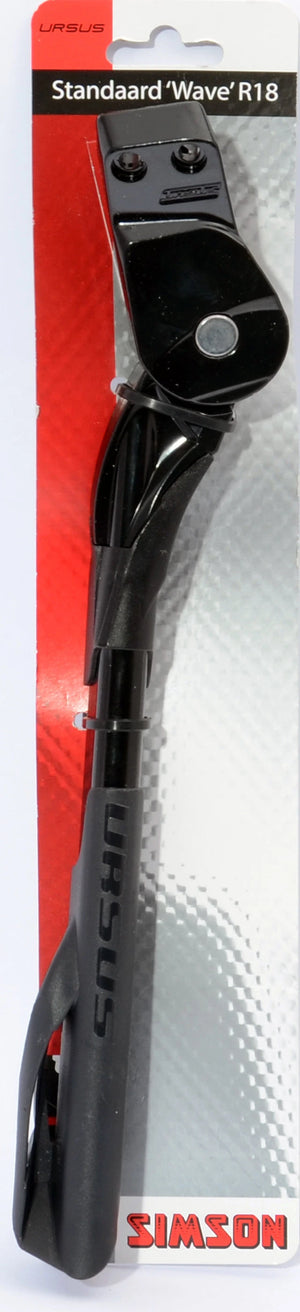 Simson Achterstandaard Wave R18 , verstelbaar, 18mm, zwart - AE-trading