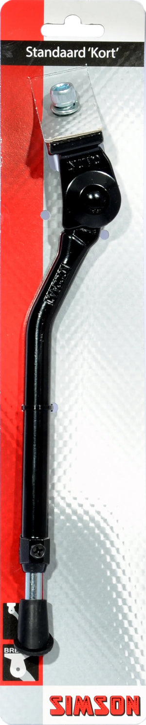 Simson Standaard Kort, verstelbaar, brede plaat, zwart - AE-trading