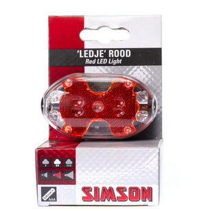 Simson Batterij achterlicht 5 LED's - AE-trading