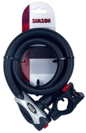 Simson Spiraalkabelslot '' Execellent'' , size L, 15 mmx100cm - AE-trading