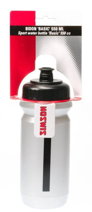 Simson bidon Big Mouth ''basic'' , 550ml zwart/grijs. (hangverpakking) - AE-trading