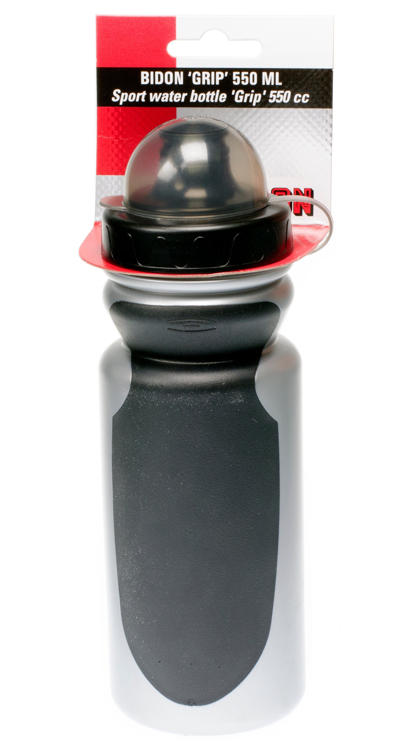 Simson bidon ''Grip'' , 550ml , zwart/grijs , incl. stofkap afneembaar - AE-trading