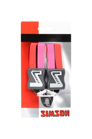 Simson Snelbinder Kort, 3 binder, roze-rood - AE-trading
