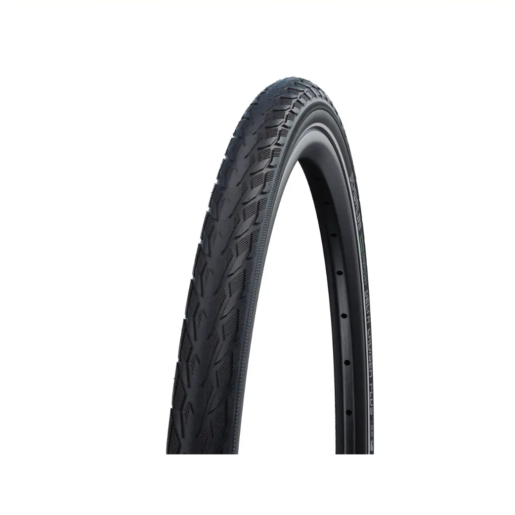 Buitenband: Schwalbe Delta Cruiser (K-guard) Kleur: Zwart met reflectie Maat: 26x1 3/8, ETRTO 37-590 - AE-trading