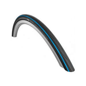 Buitenband: Schwalbe Lugano (K-guard) Kleur: Zwart/blauw zonder reflectie Maat: 700x25C ETRTO 25-622 - AE-trading