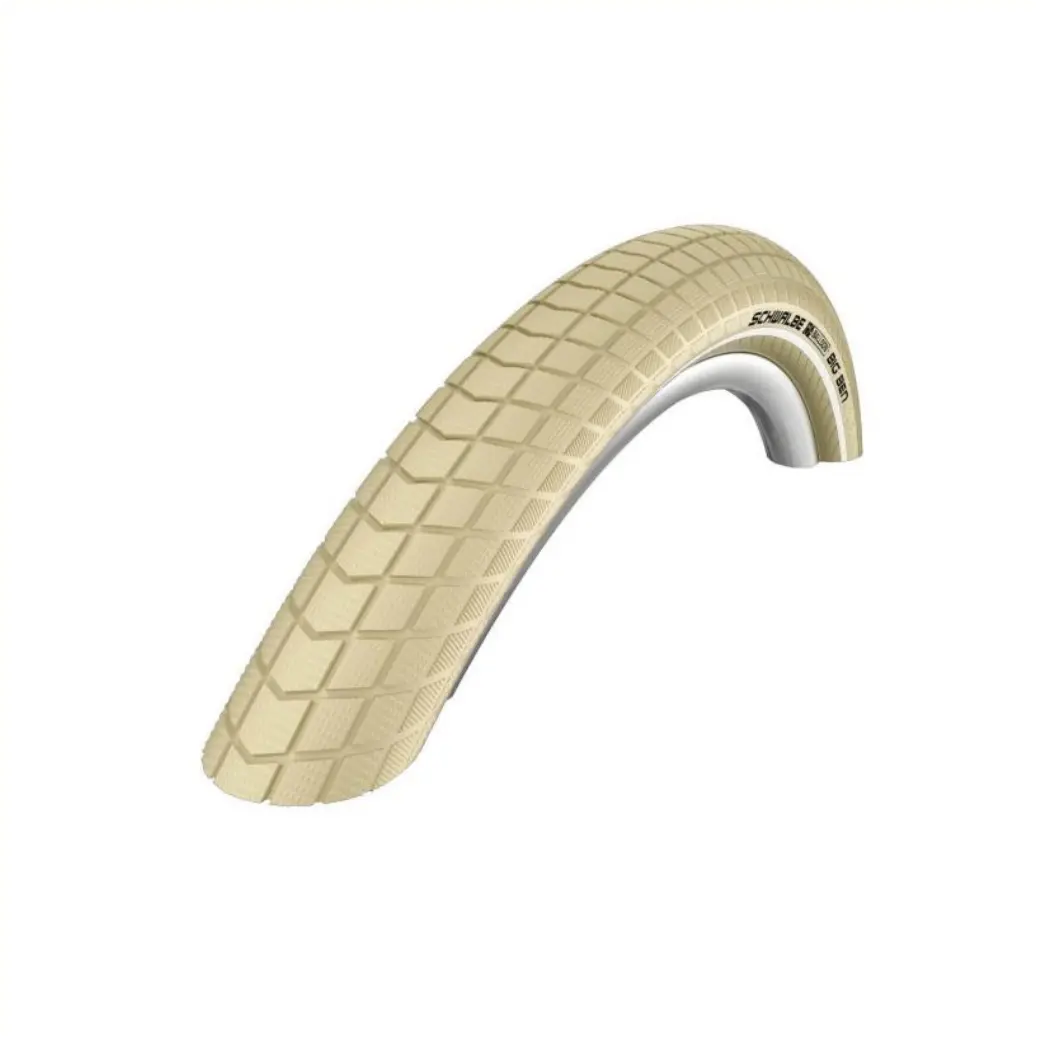 Buitenband: Schwalbe Big Ben (K-guard) Kleur: Creme met reflectie Maat: 28x2.00, ETRTO 50-622 - AE-trading