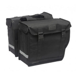 New Looxs Canvas Hybride. Afgeschuind, ruimte voor snelbinders. Afmeting: (2x)39x33x19 ) totaal inhoud: 48L Zwart - AE-trading