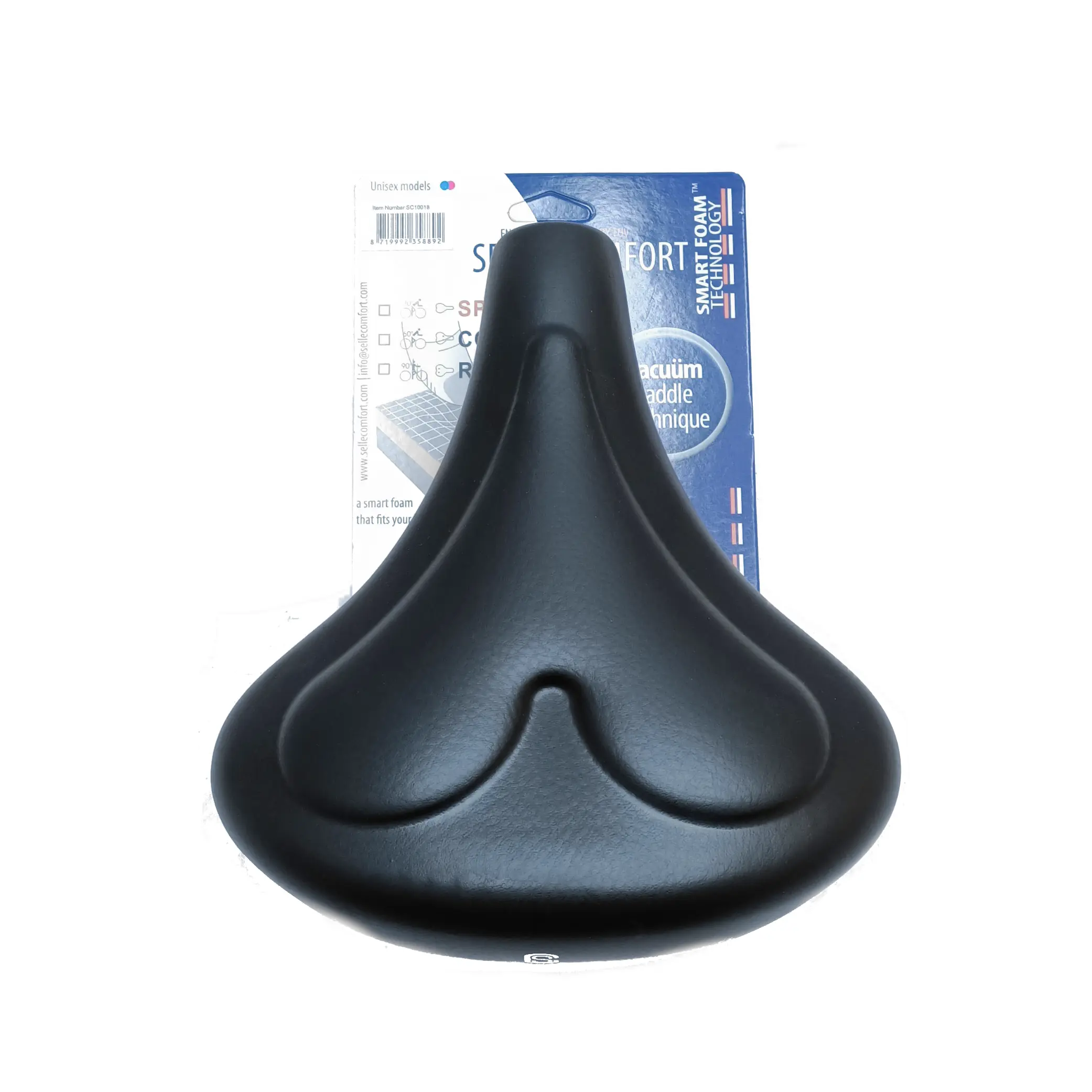 Selle Comfort zadel city smart foam hart, zonder strop (hangverpakking). - AE-trading