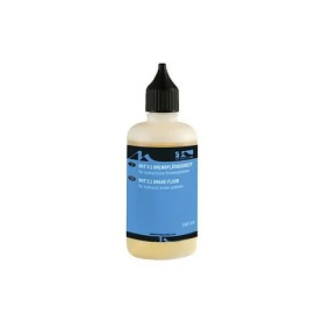 M-Wave minerale schijfrem olie. Voor het ontluchten/vullen van o.a Shimano en Magura schijfremmen en HS velgremmen. Fles 100ml - AE-trading
