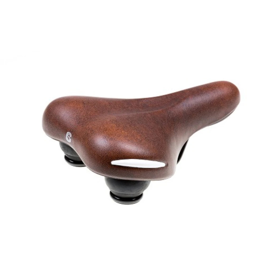Selle Comfort zadel Ride. Bruin met witte bumpers, zonder strop (hangverpakking) - AE-trading