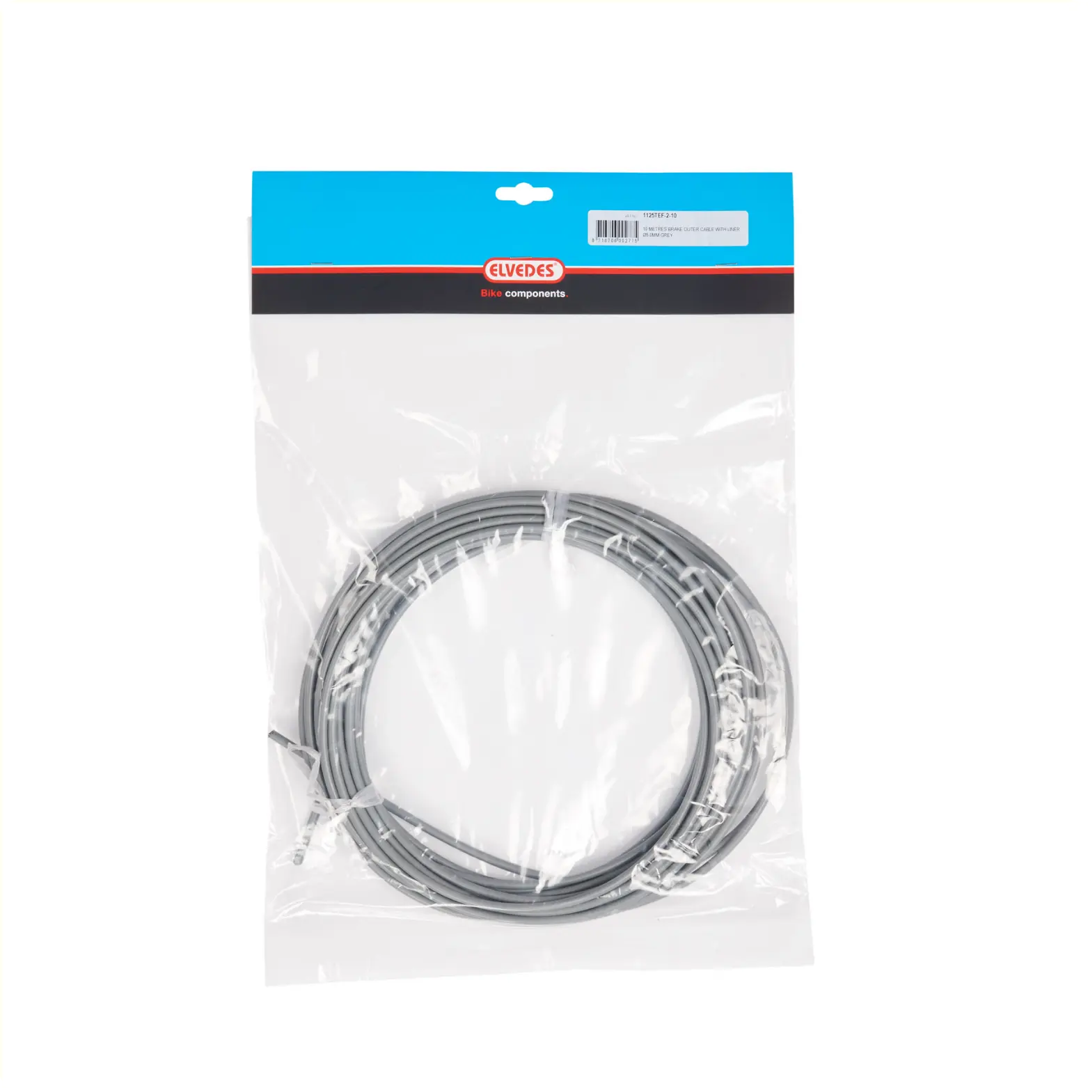 Elvedes buitenkabel rem met teflon liner zilver. 10 meter 5mm - AE-trading