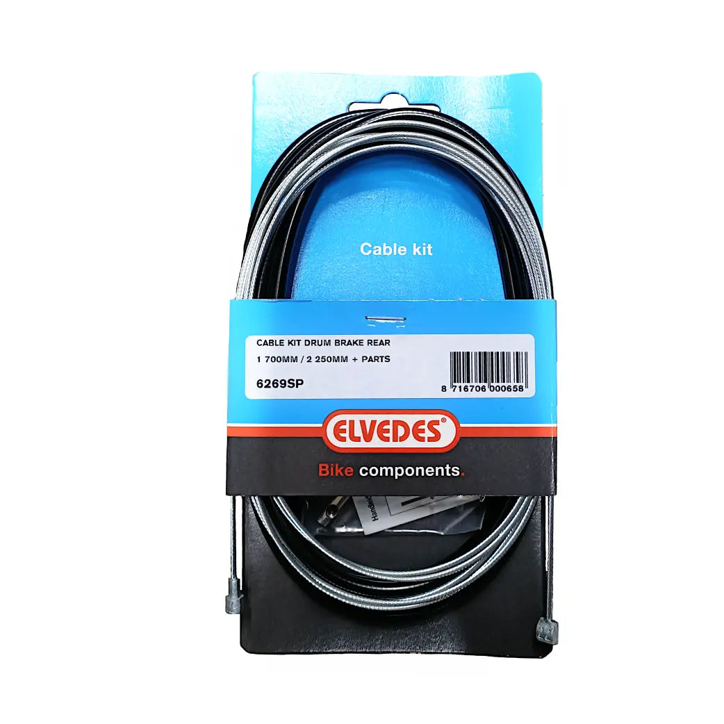 Elvedes kabel achterrem met draadeind voorzien van inbus, zwart 1.70-2.25 M - AE-trading