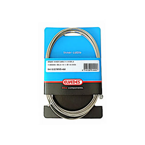 Elvedes binnenkabel achterrem, universeel 4 meter RVS, 2 nippels. - AE-trading