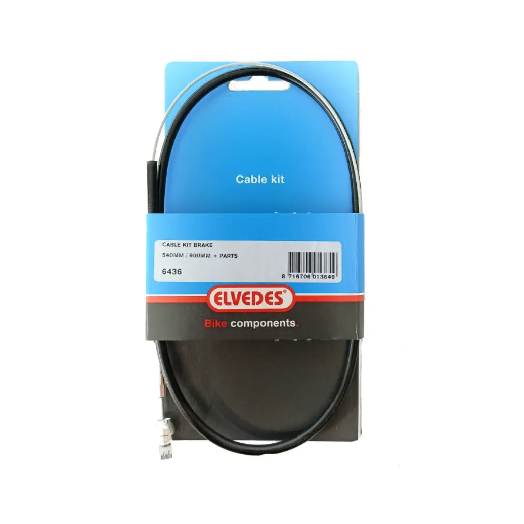 Elvedes kabel Voorrem Zwart 0.45-0.90 M (ton) Lengte binnenkabel: 900 mm Lengte buitenkabel: 540 mm Kleur buitenkabel: zwart - AE-trading