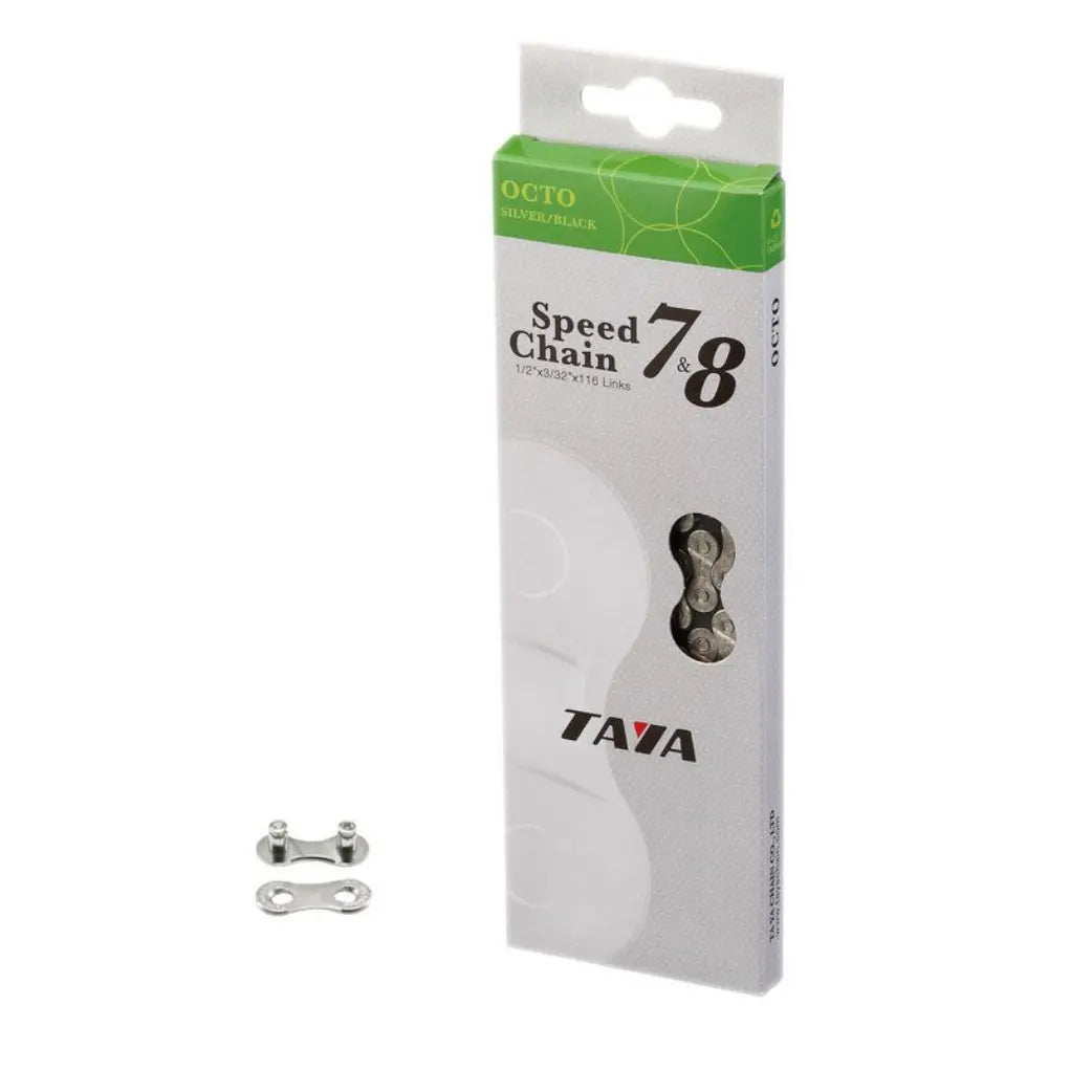Taya ketting Octo 7/8-speed zilver/zwart, 1/2x3/32 116L (hangverpakking) - AE-trading