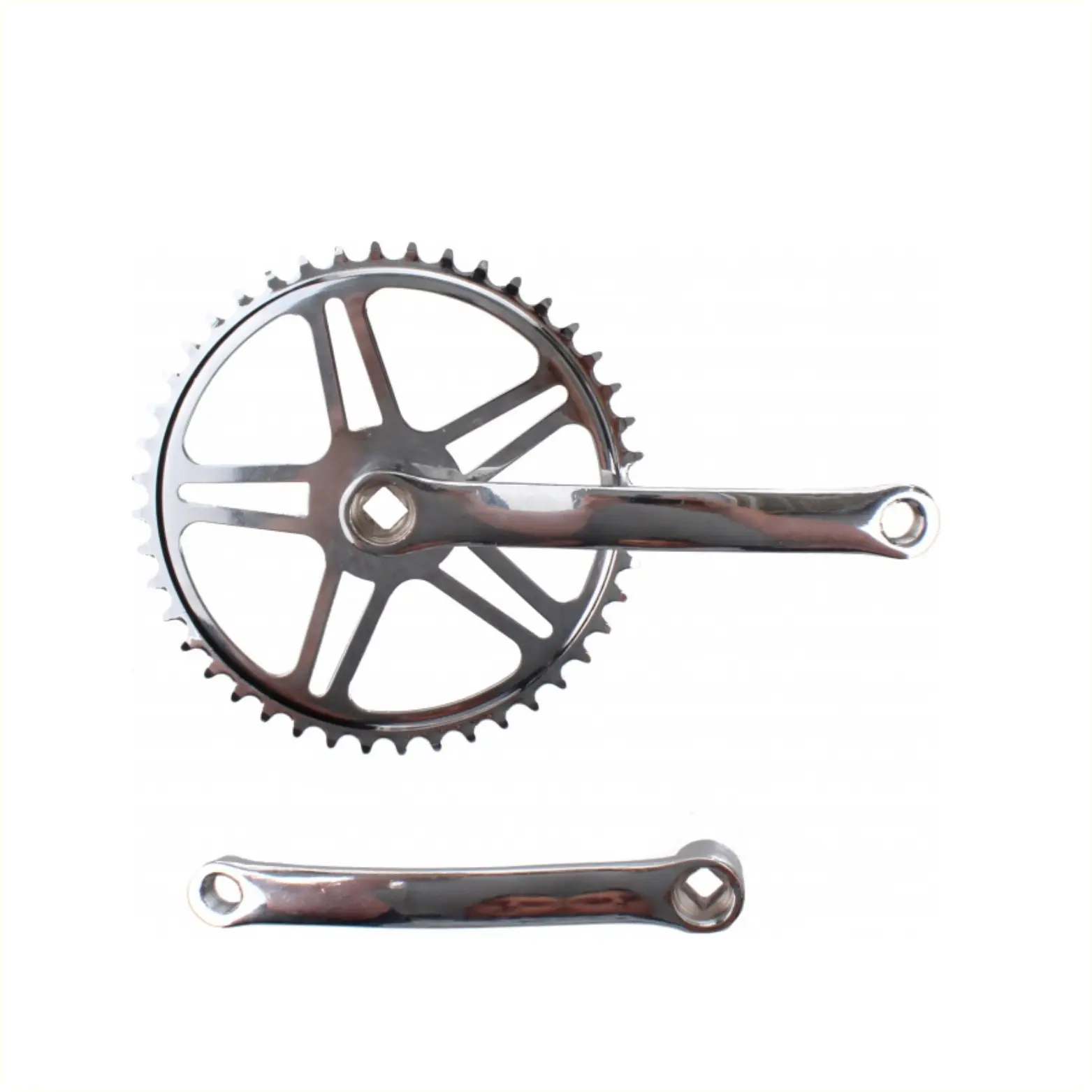FALKX Steal crankstel 44T, cranklengte cranklengte 170mm. chroom, staal, spieloos - AE-trading