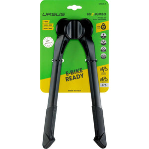 Ursus Jumbo dubbele/tweepoot standaard. Zwart, 26", hoogte 275mm, max belasting 100kg (hangverpakking) - AE-trading