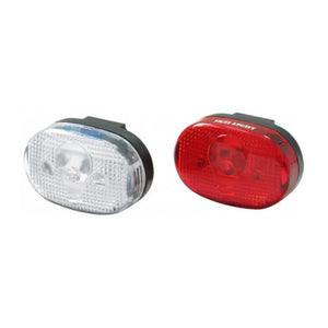 Ikzi MTB LED verlichting set incl. batterij (hangverpakking). - AE-trading