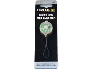 Ikzi LED elastiek wit 1 led (hangverpakking). - AE-trading