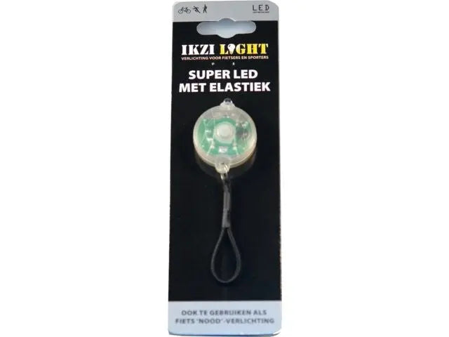 Ikzi LED elastiek wit 1 led (hangverpakking). - AE-trading