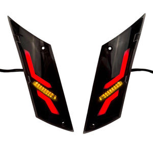 RAW-set Achter LED SQ THNDR Smoke | Piaggio Zip - AE-trading