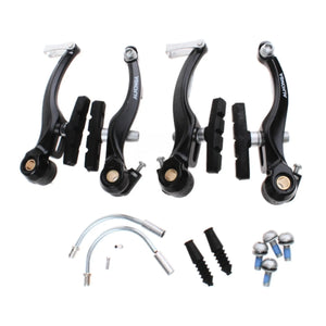 Alhonga rem set V-brake zwart compleet ( Voor en achter). aluminium, zwart. - AE-trading
