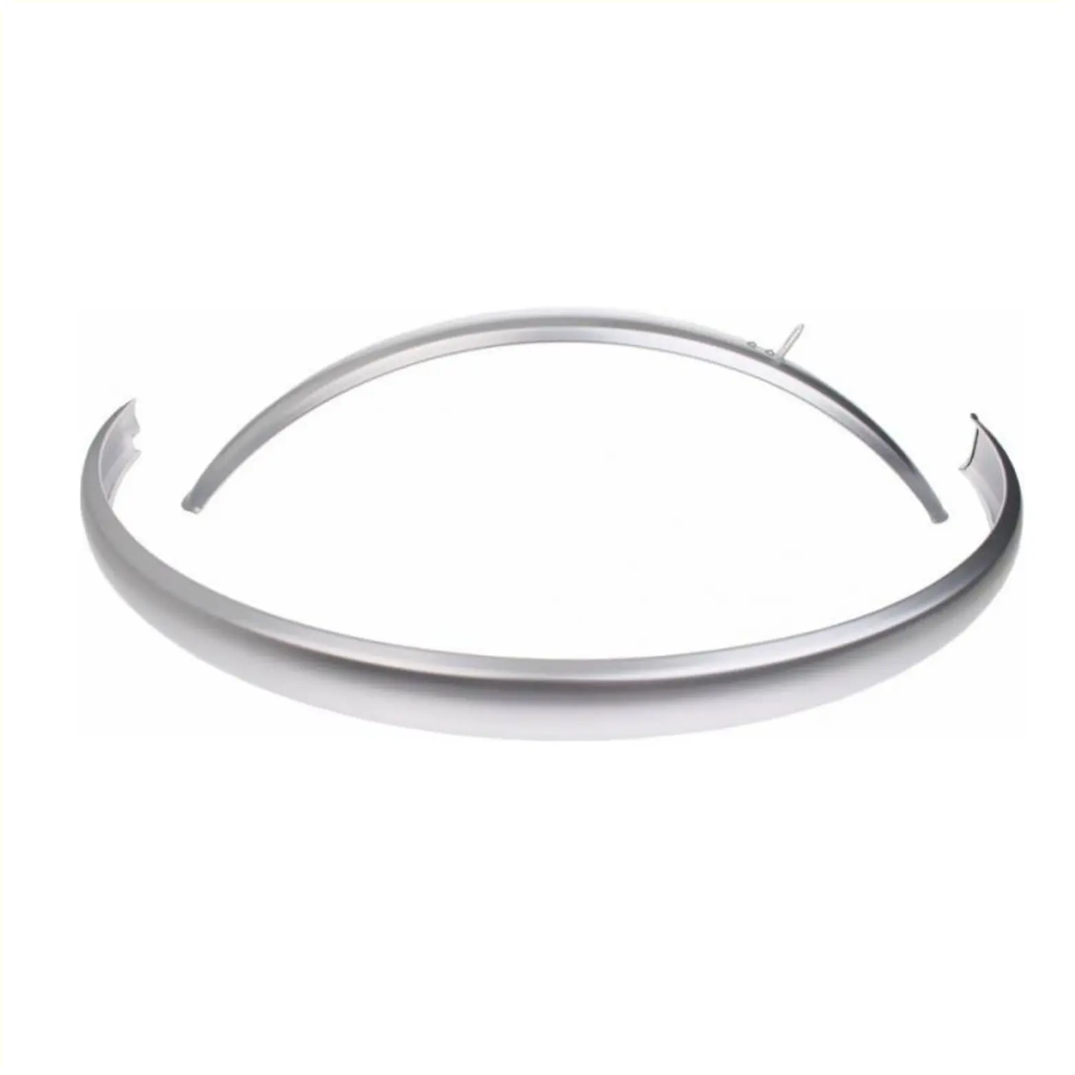 FALKX Spatborden set 28x1 5/8x1 3/8 zilver. Voor en achter. Inclusief spatbord stangen (staal) - AE-trading