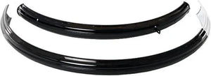FALKX Spatborden set 28 x 1 ½ zwart. Voor en achter. Inclusief stangen en chromen neusje (staal) - AE-trading