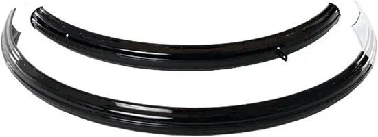 FALKX Spatborden set 28 x 1 ½ zwart. Voor en achter. Inclusief stangen en chromen neusje (staal) - AE-trading