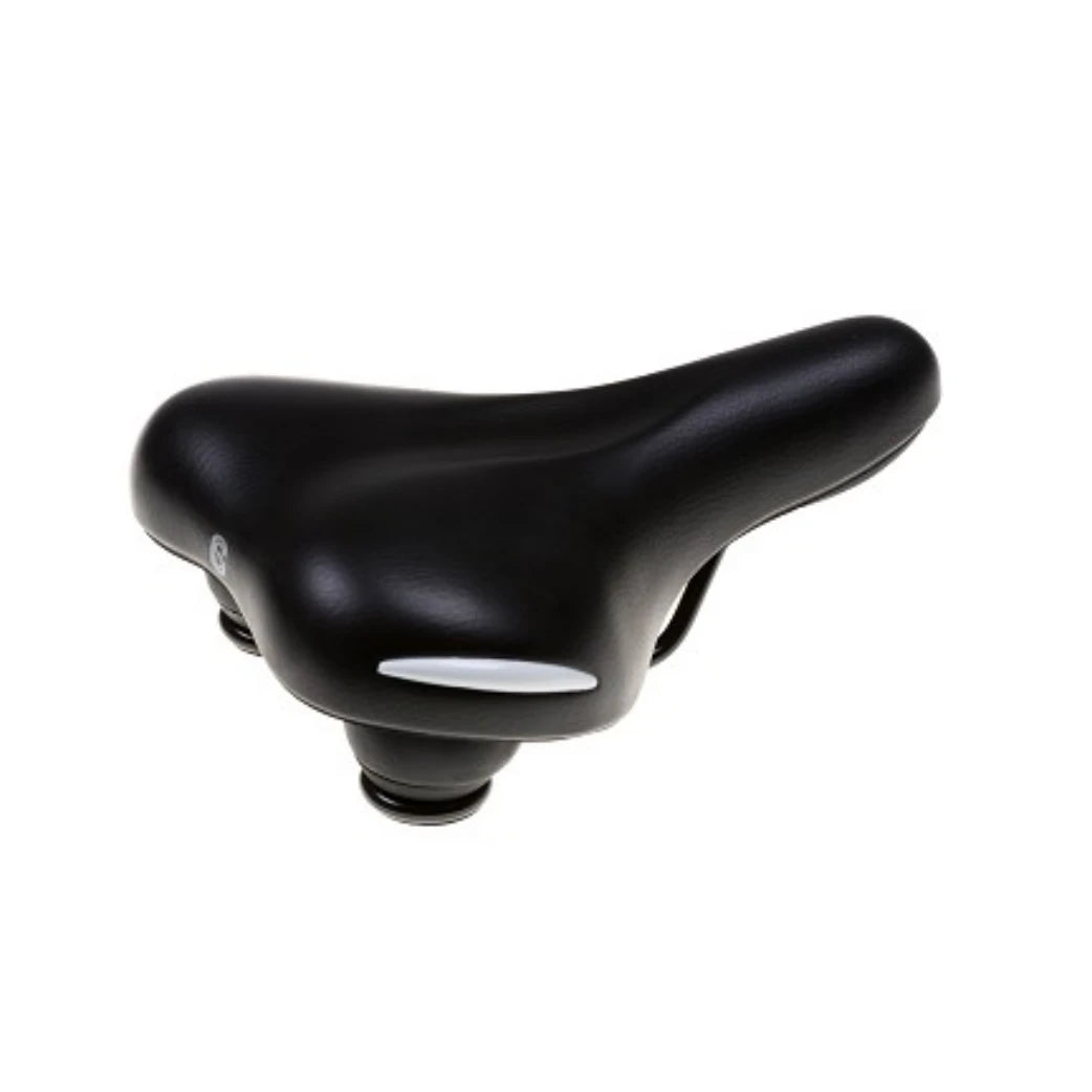 Selle Comfort zadel Ride. Zwart met witte bumpers (hangverpakking) - AE-trading