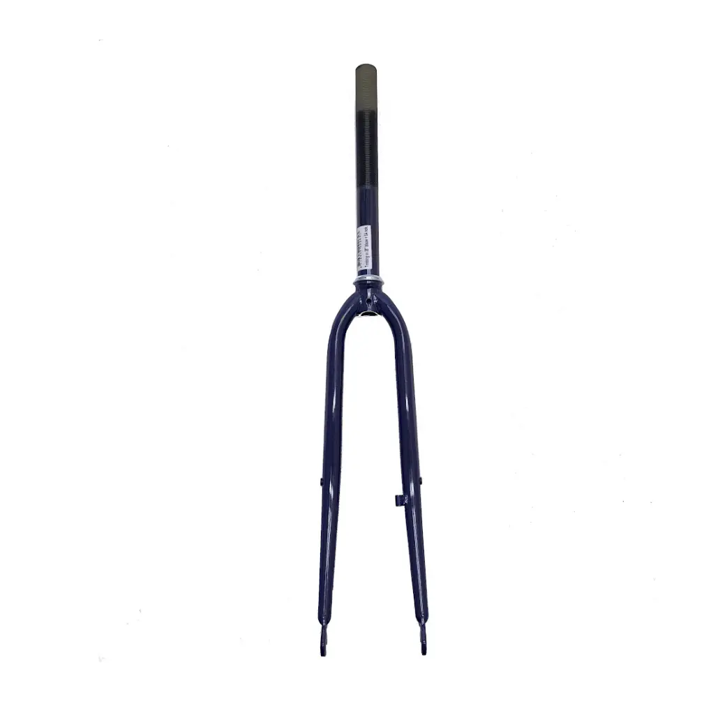 Voorvork 28x1 5/8x1 3/8 met remnok. 1 inch, balhoofdbuis 250mm. Schroefdraadlengte 140mm. Blauw - AE-trading