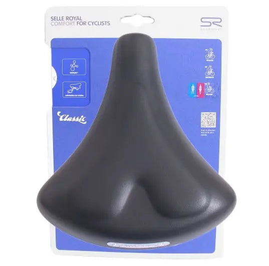 Selle Royal zadel holland Gel zwart, zonder strop (hangverpakking). - AE-trading