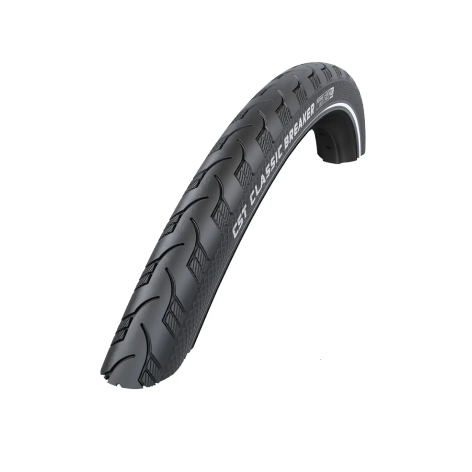 buitenband CST Breaker (1 mm anti-lek) Kleur Zwart met zijreflectie Maat: 28x1.50 ETRTO 40-622 - AE-trading