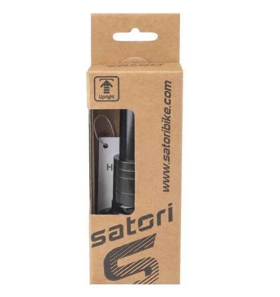 Satori A-head stuurpen 1 1/8 verhoger zwart (hangverpakking) - AE-trading