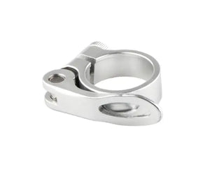 Mirage zadelpenklem met snelspanner 34.9mm. Zilver - AE-trading