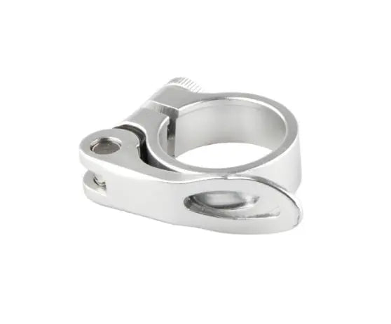 Mirage zadelpenklem met snelspanner 34.9mm. Zilver - AE-trading