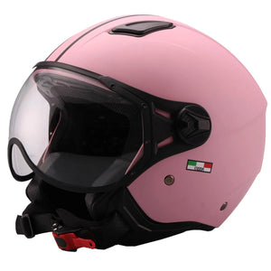 Helm Vito Jet Moda Mat Roze Xs - AE-trading