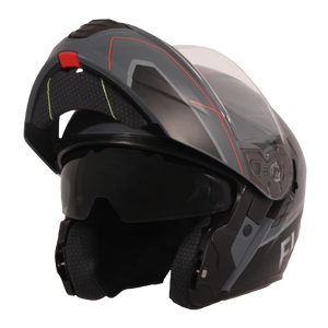 Helm Vito Systeemhelm Furio Mat Zwart/Rood Xl - AE-trading