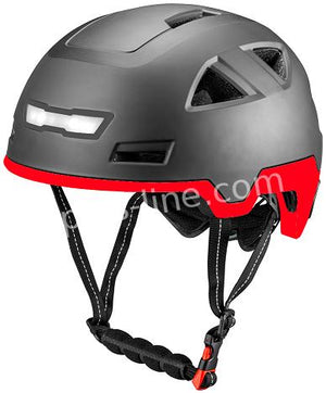 Helm Vito E City Glans Zwart + Rood (Speed Pedelec) S/M (55 58 Cm) - AE-trading