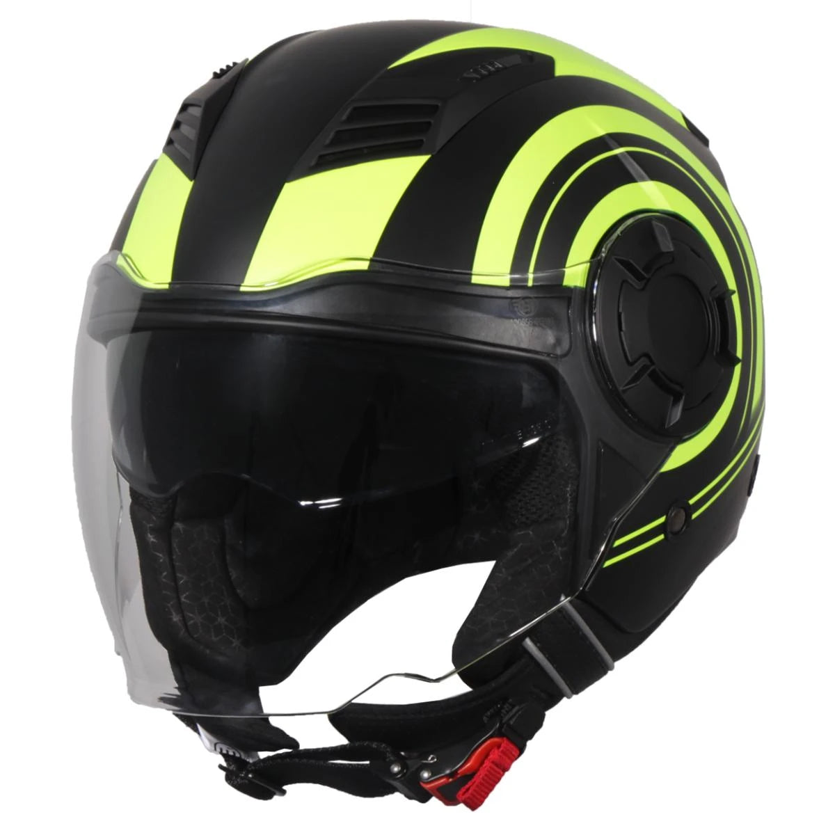 Helm Vito Jet Isola Mat Zwart Fluor S - AE-trading