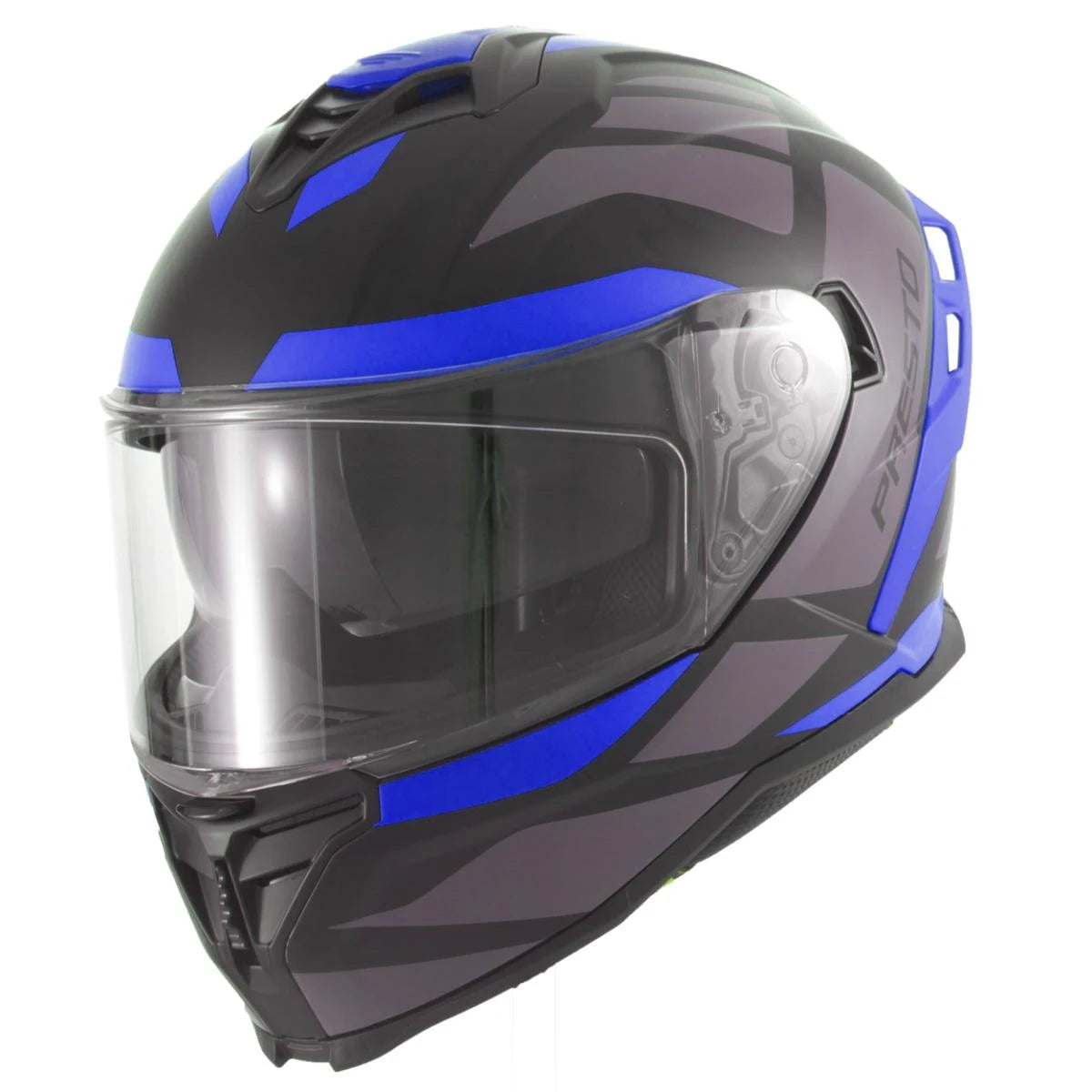 Helm Vito Presto Integraal + Zonnevizier Glans Blauw/Zwart L - AE-trading