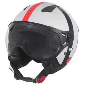 Helm Vito Jet Moda Wit/Zwart S - AE-trading