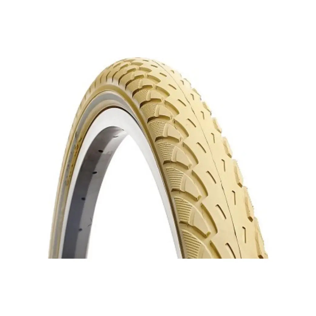 Buitenband: Deli (1mm Anti-lek) Kleur: Creme met reflectie Maat: 26x1.75 ETRTO 47-559 - AE-trading