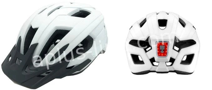 Helm Vito E Travel Glans Wit Peak + Verlichting (E Bike) S/M (54 58 Cm) - AE-trading